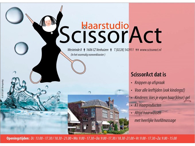 Advertentie-Scissor-Act