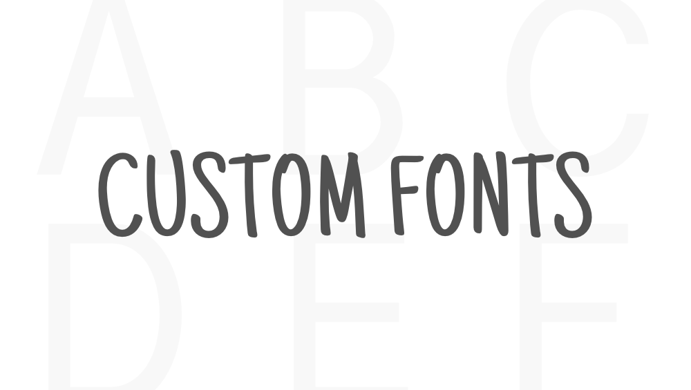 Meer huisstijl met een custom font! 