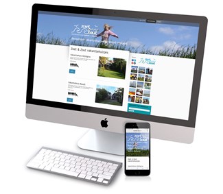 Ontwerp website Zoet & Zout Vakantiehuisjes